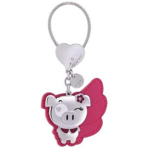 Porte clé couple cochon mignon