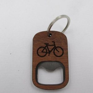 Porte clef décapsuleur en bois