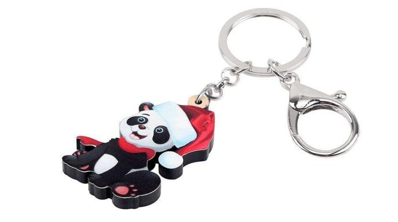 porte cle panda de noel 14728955003019