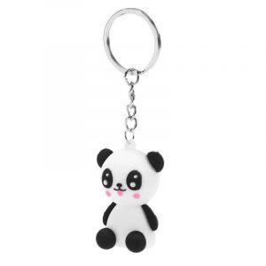 porte clé panda heureux