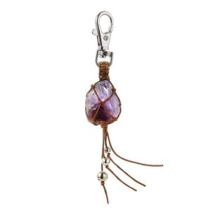 Porte clefs pierre naturelle