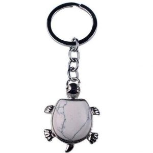 porte-cle tortue pierre